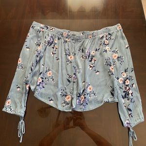 Kendall and Kylie off the shoulder shirt